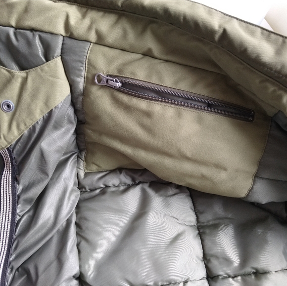 Large boys' green winter coat (or XS mens) G4CEO, lots of pockets /manteau hiver - Picture 5 of 9